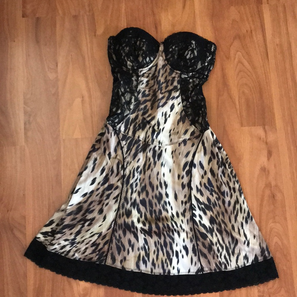 Marciano Animal print silk dress